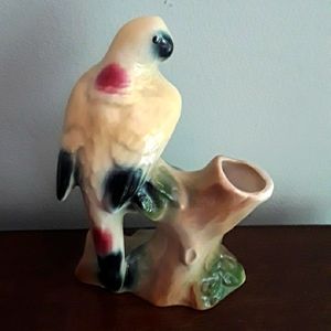 Royal Copley Parrot Vase